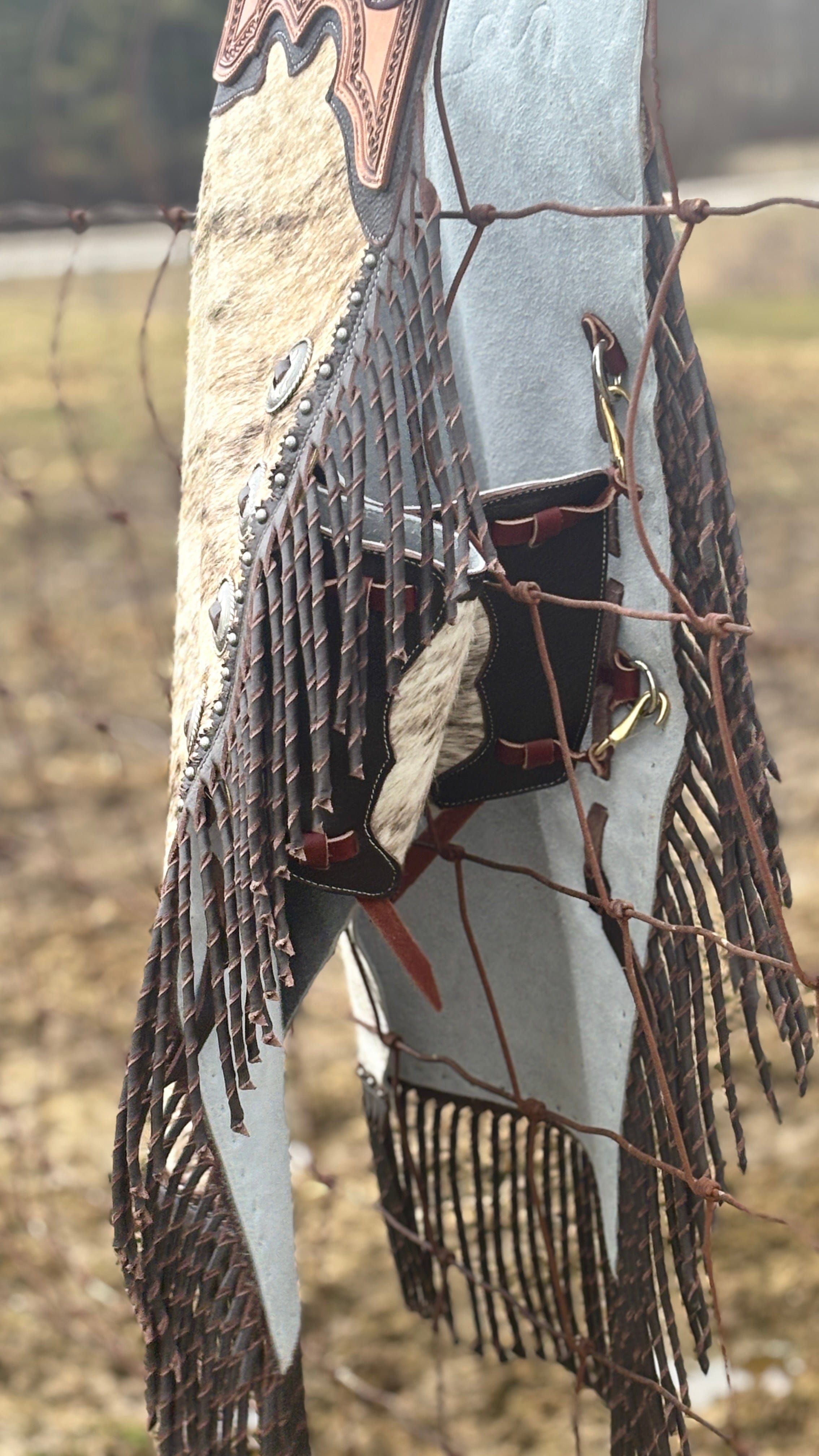 Rockin Cowhide Chinks (Size Large Only) - Henderson's Western Store