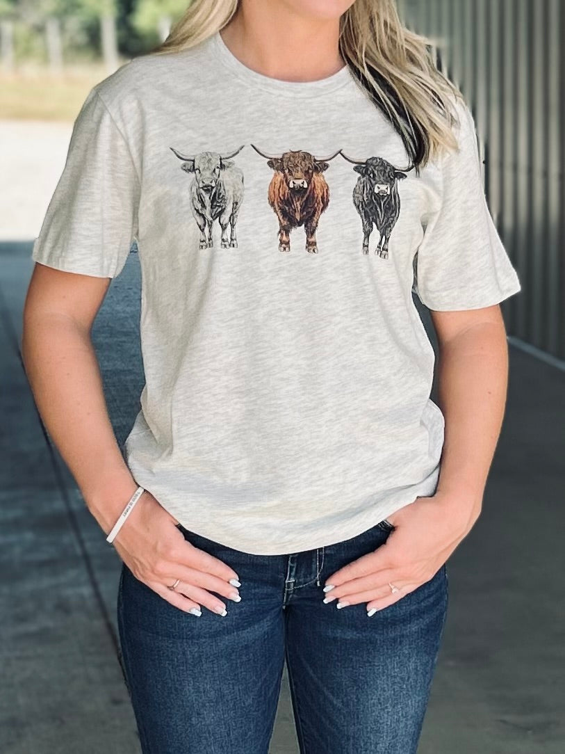 Western Highland Cow Tee - Henderson's Western Store