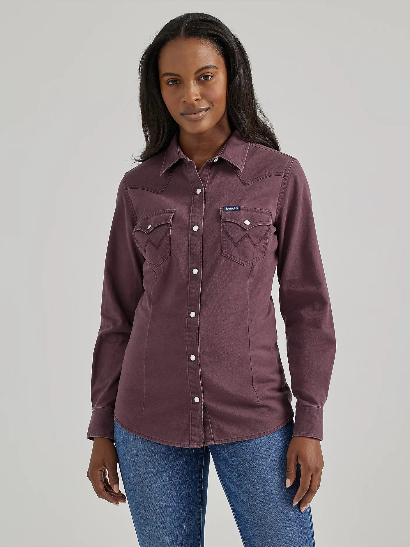 Ladies Wrangler Retro Western Snap - Henderson's Western Store