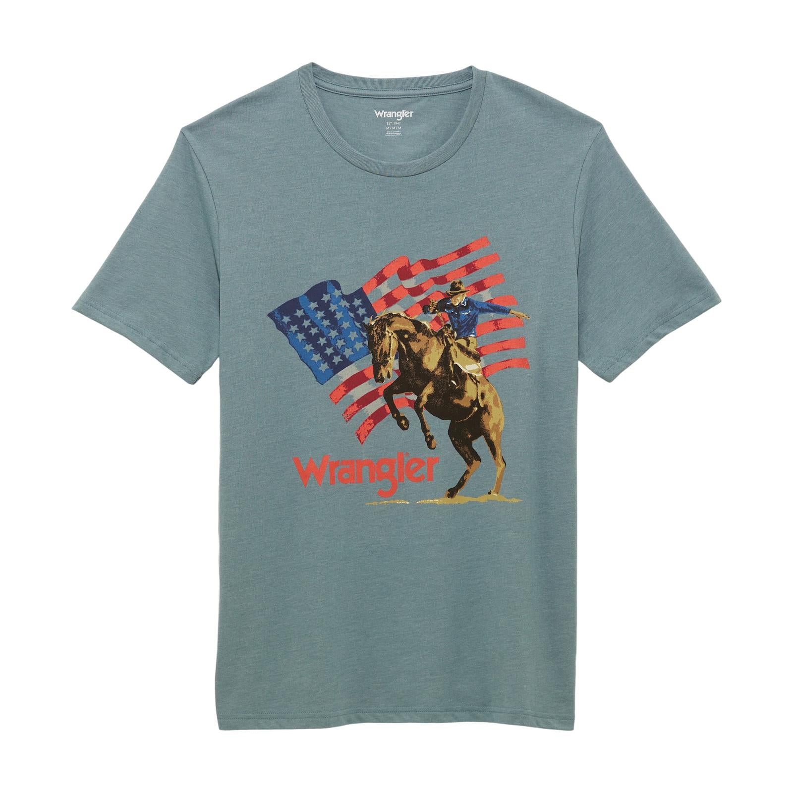 Men's Wrangler Tee ~ Lead - Henderson's Western Store
