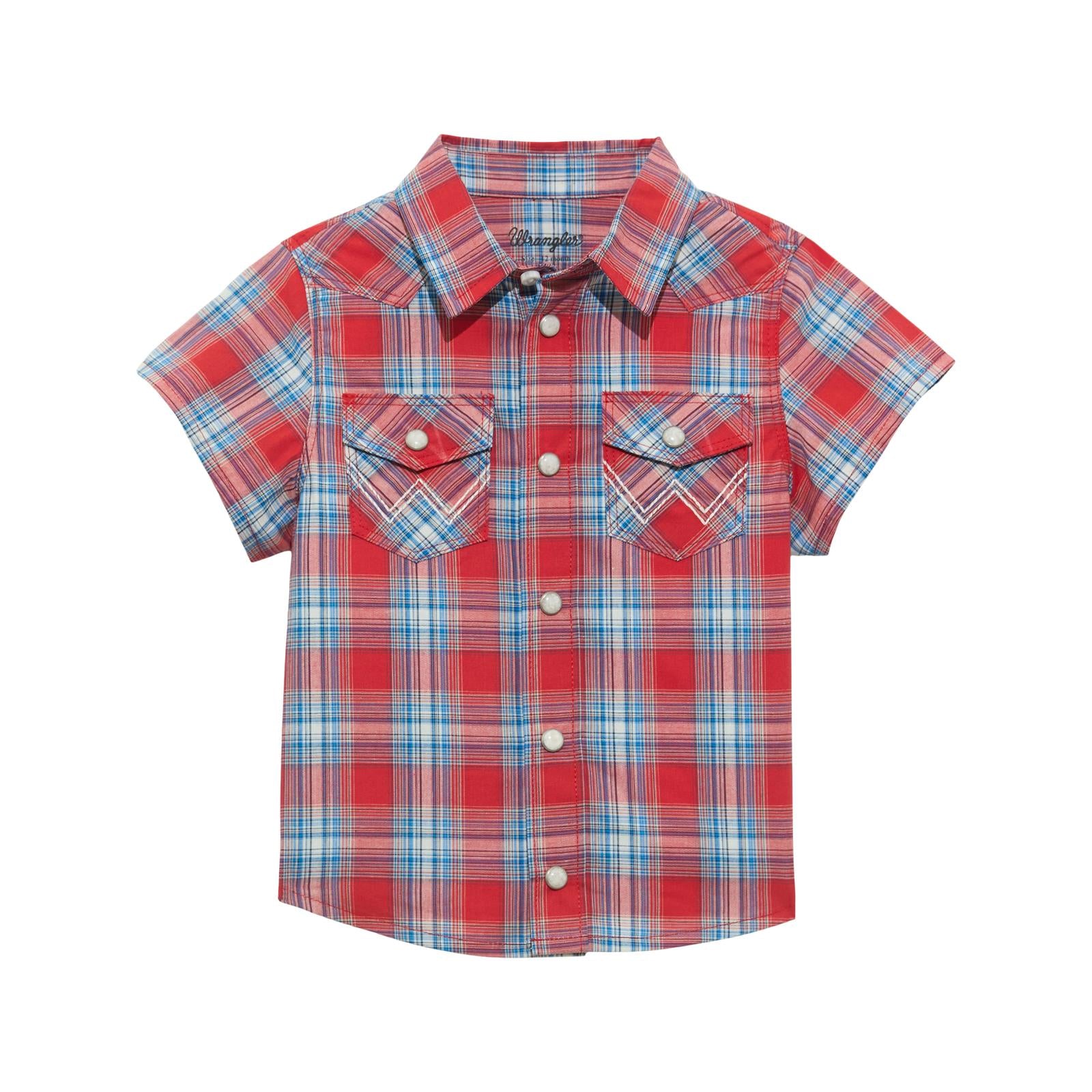 Wrangler Baby Boy Shirt ~ Red - Henderson's Western Store