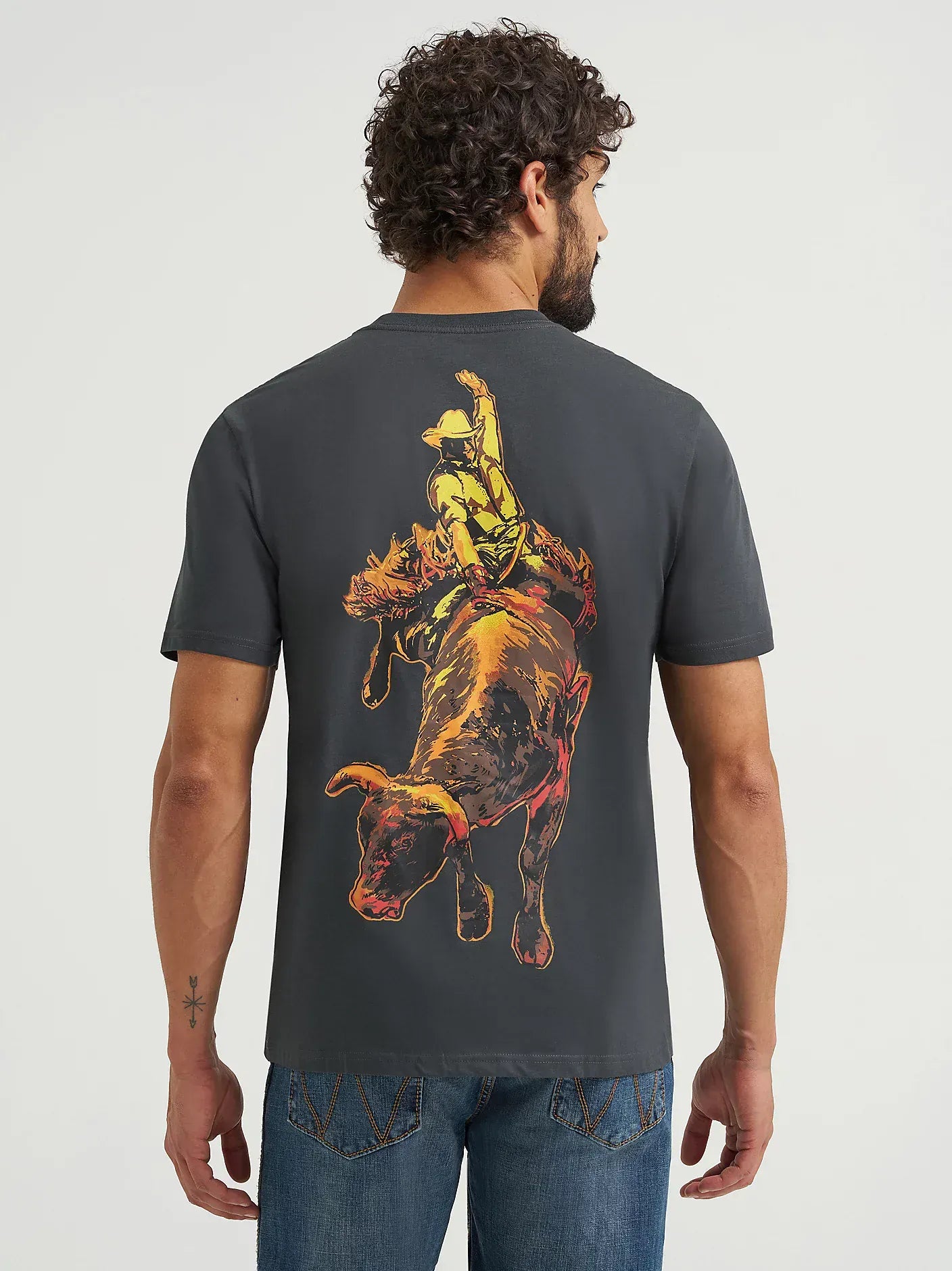Wrangler Bucking Cowboy Tee - Henderson's Western Store
