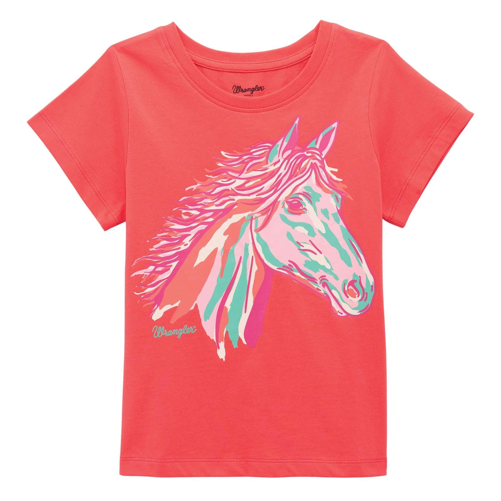 Girl's Wrangler Horse Head Tee - Henderson's Western Store