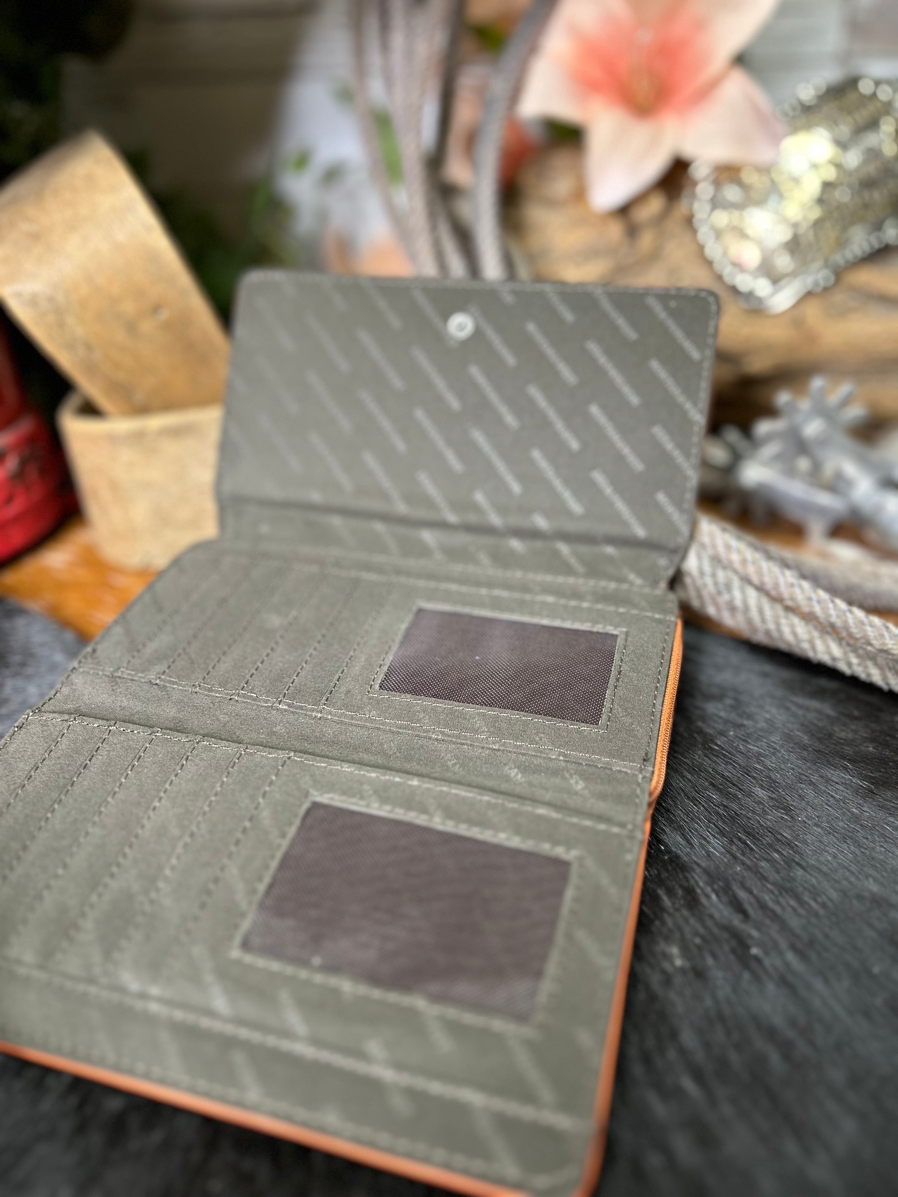 MW Cut out wallet - Orange - Henderson's Western Store