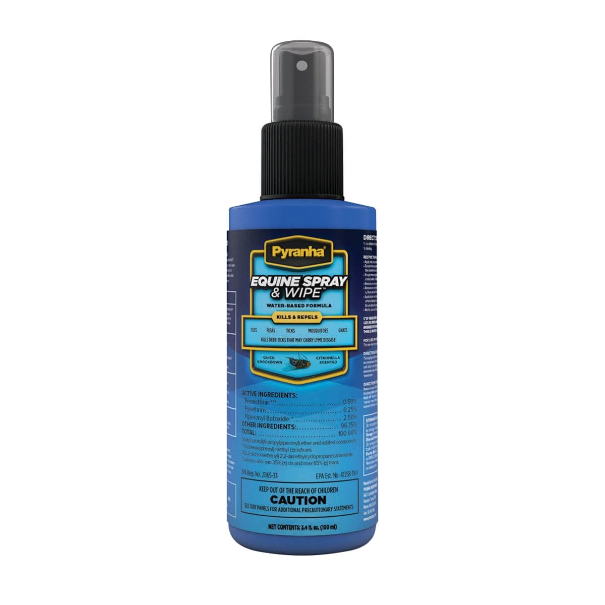 Pyranha Equine Spray & Wipe ~ 3.4 oz - Henderson's Western Store