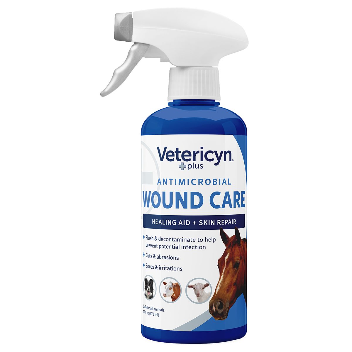 Vetericyn Plus Antimicrobial Wound & Skin Care Spray ~ 16oz - Henderson's Western Store