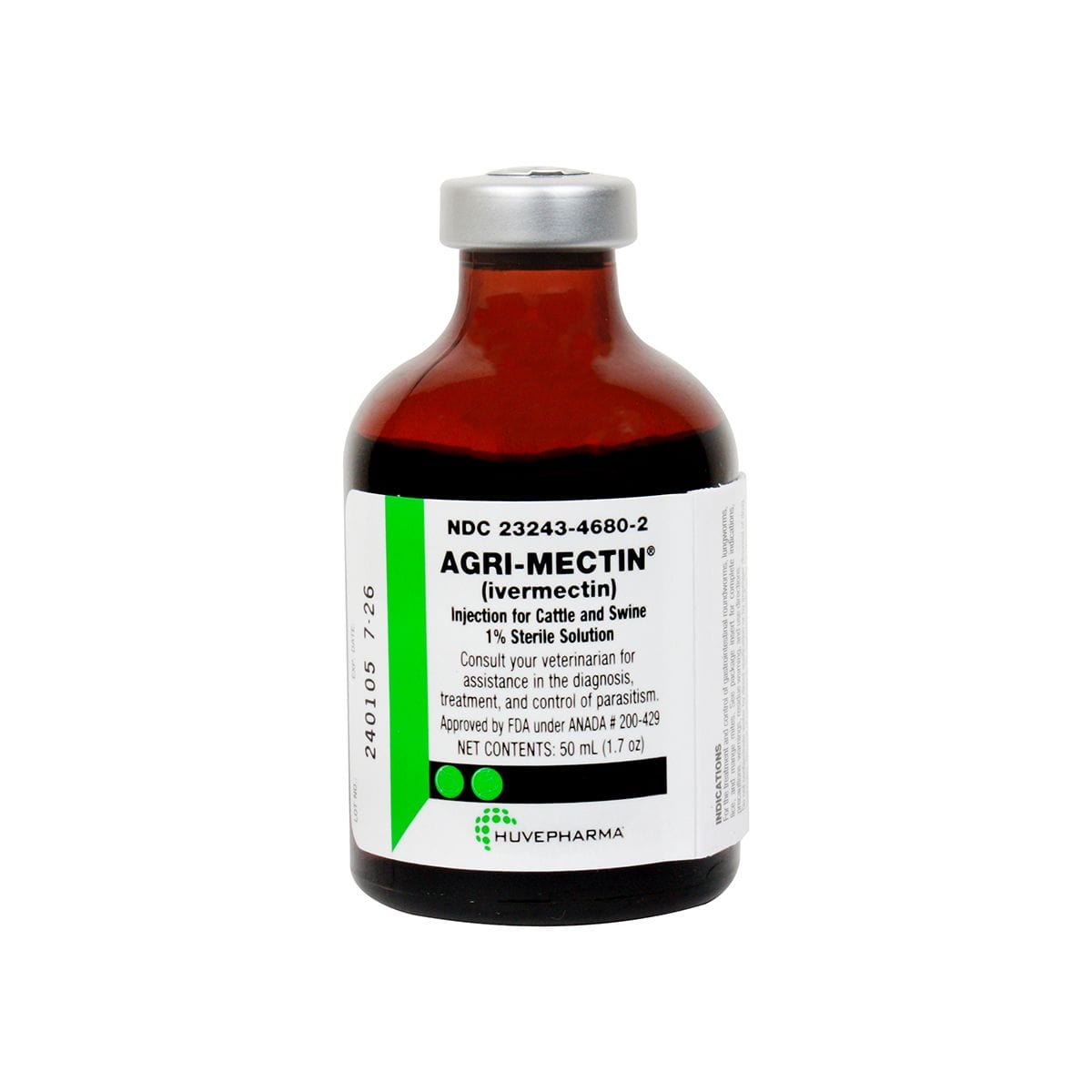 Agri-Mectin (Ivermectin) Cattle and Swine Dewormer Injection - Henderson's Western Store