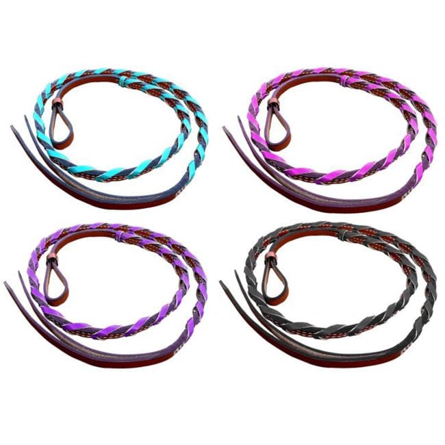Leather Over & Under W/Colored Braided Accents - Henderson's Western Store