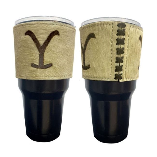30 oz Tumbler ~ Cowhide "Y" - Henderson's Western Store