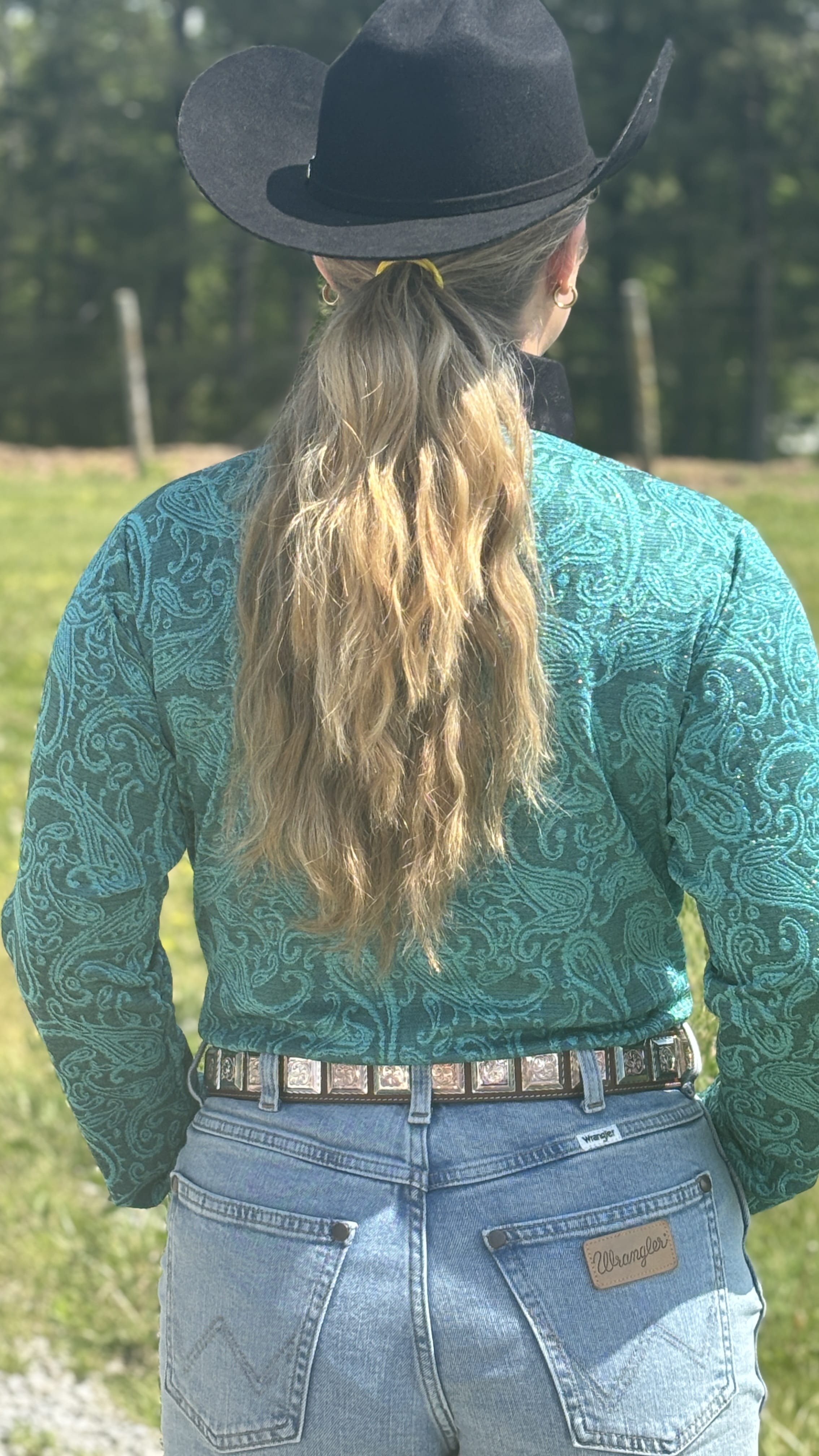 Paisley Front Zip Show Shirt - Henderson's Western Store