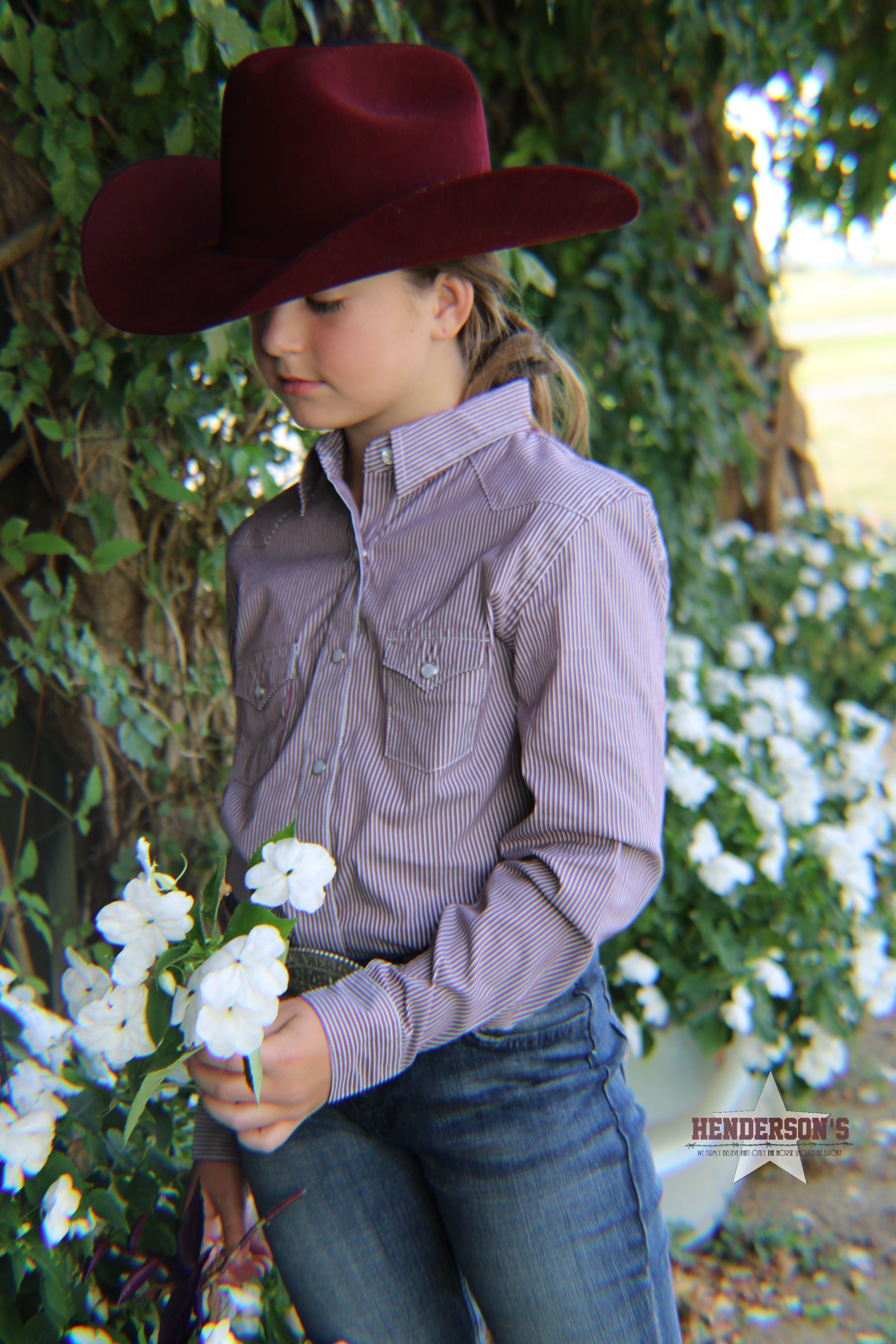 Girls Striped Shirt by Panhandle - Henderson's Western Store
