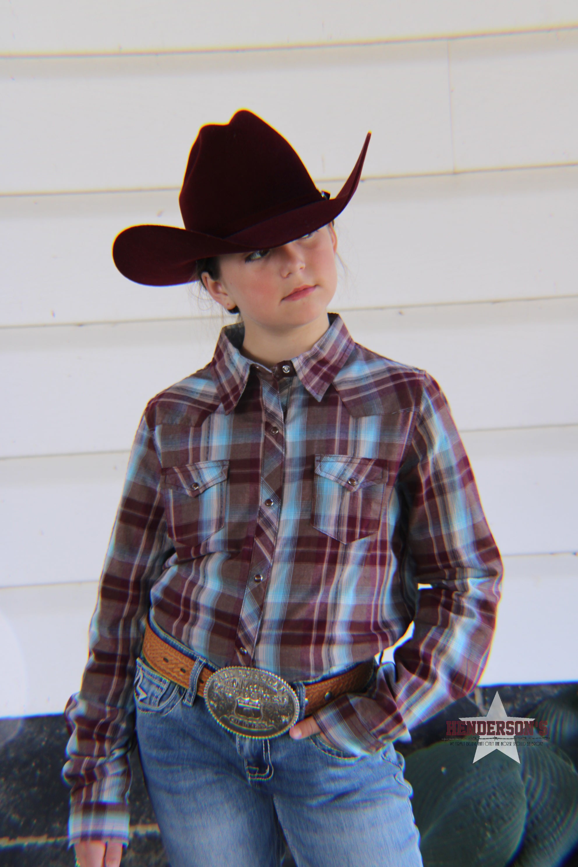 Girl's Southwest Plaid by Roper - Henderson's Western Store