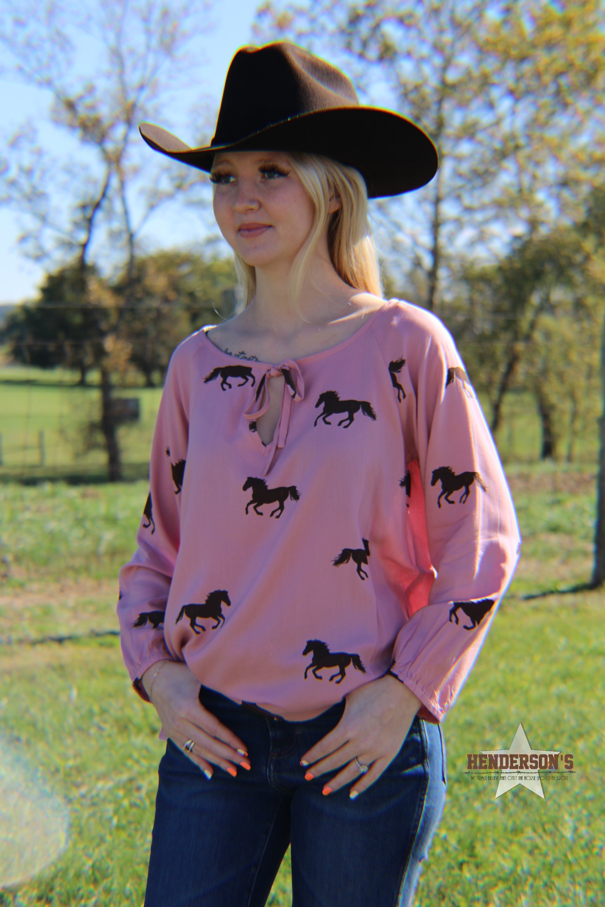 Wild Horse Print Shirt by Roper - Henderson's Western Store