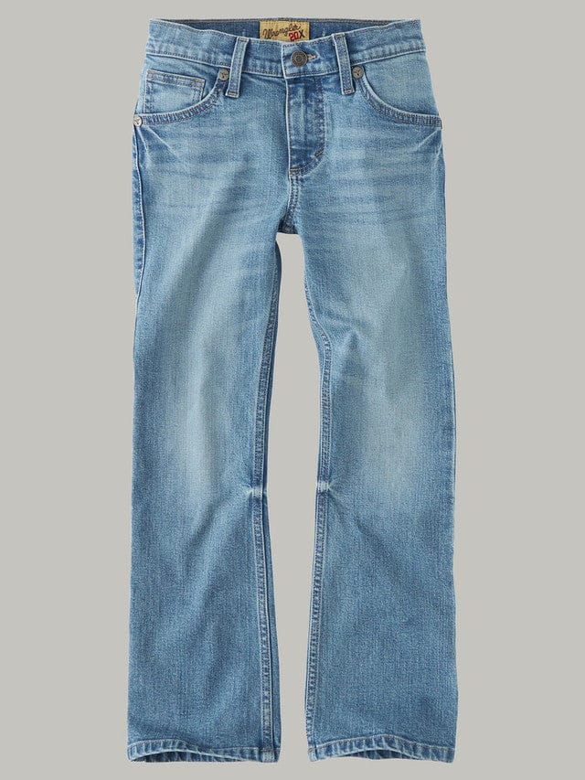 Boy's Wrangler 20X 42 Vintage Boot ~ Lt Wash - Henderson's Western Store