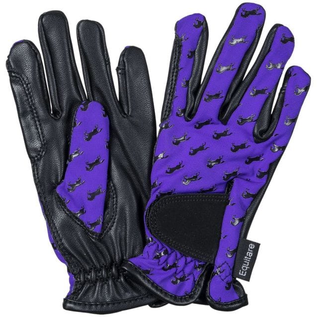 Copy of Youth Riding Gloves ~ Purple - Henderson's Western Store