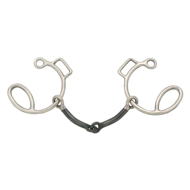 TOUGH1 SIX CHEEK SWEET IRON SNAFFLE - 5 1/2" - Henderson's Western Store
