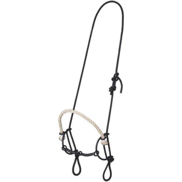 Rope Headstall with Rope Nose and Snaffle Gag Combo - Henderson's Western Store