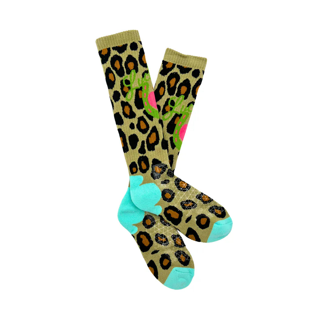 Lucky Chuck Socks ~ Lucky Leopard Diva - Henderson's Western Store