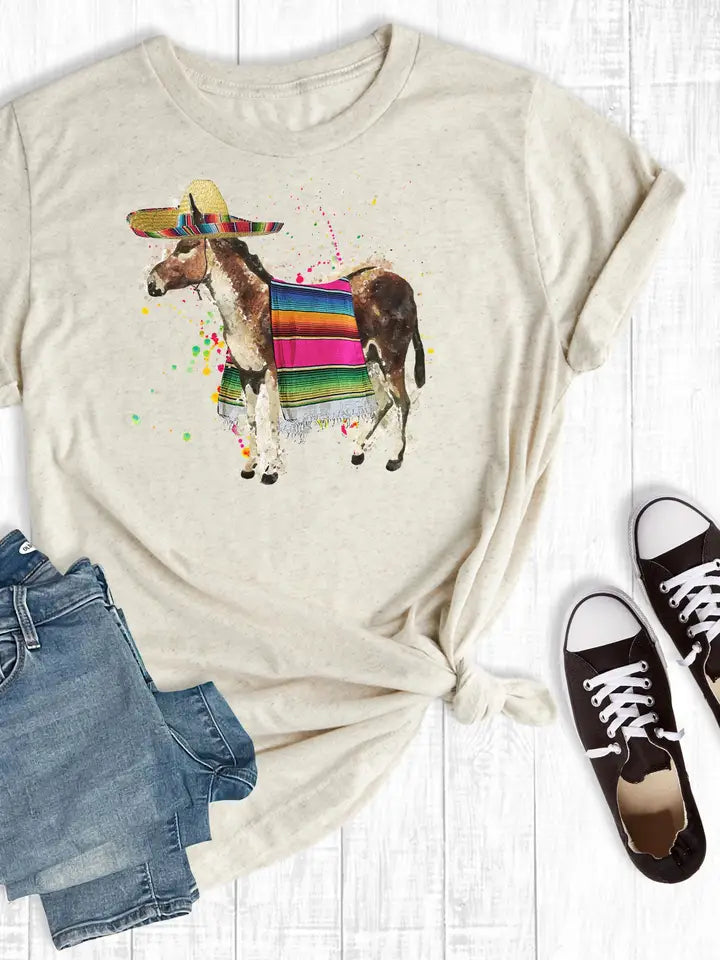Fiesta Donkey Tee - Henderson's Western Store