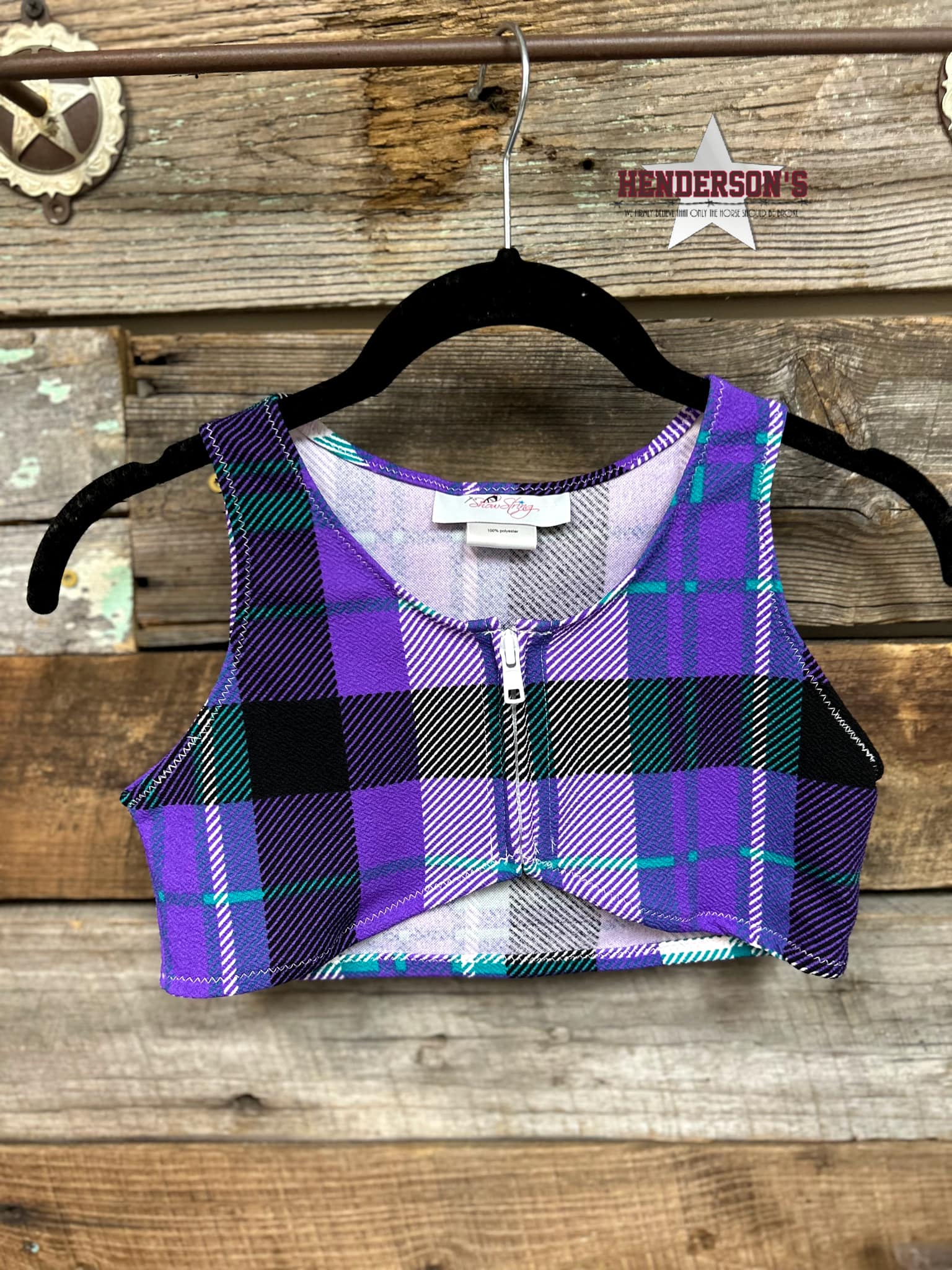 Purple Plaid "Mini" Youth Bolero - Henderson's Western Store
