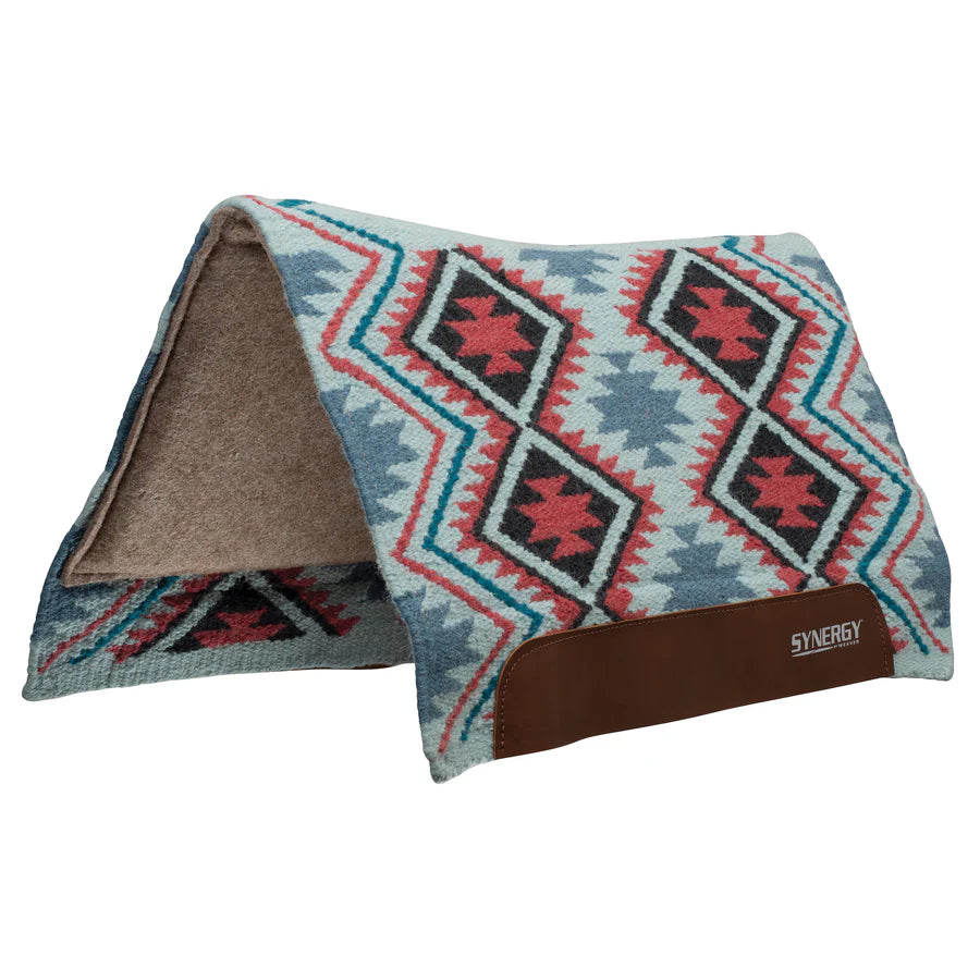Synergy Flex Contoured Pad ~ Teal/Rust - Henderson's Western Store