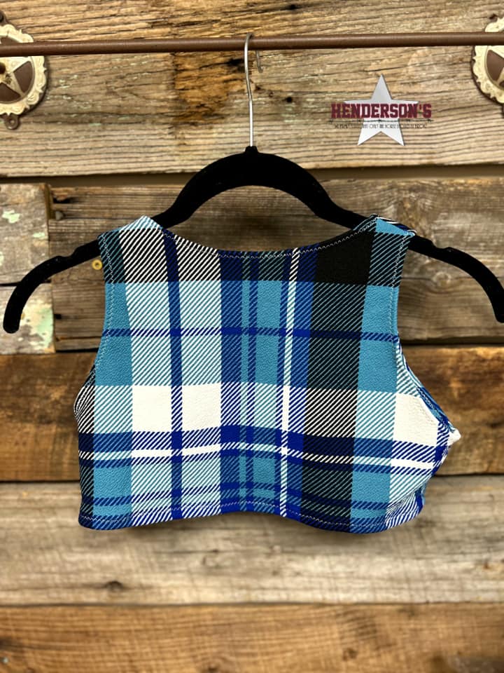Blue Plaid "Mini" Youth Bolero - Henderson's Western Store