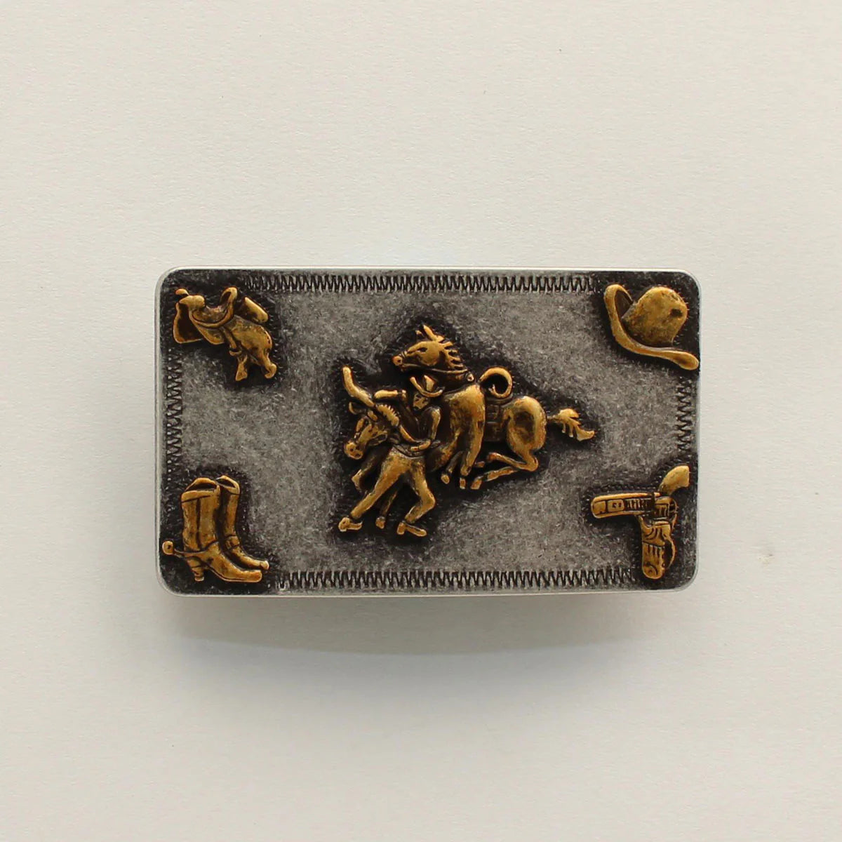 Steer Wrestling Belt Buckle - Henderson's Western Store