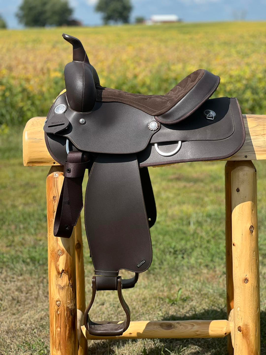 Wintec Western Synthetic Saddle Brown 14" Henderson's Western Store