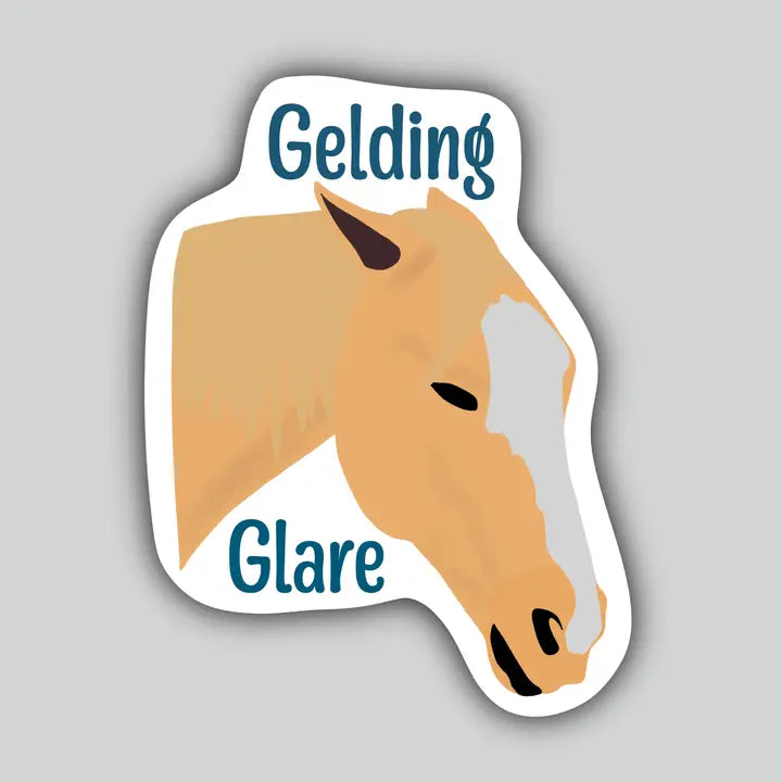 Western Sticker ~ Gelding Glare - Henderson's Western Store