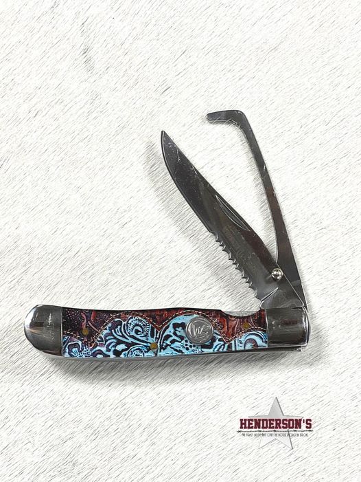 Whiskey Bent Knife Hoof Pick Tooled Country Henderson's Western Store