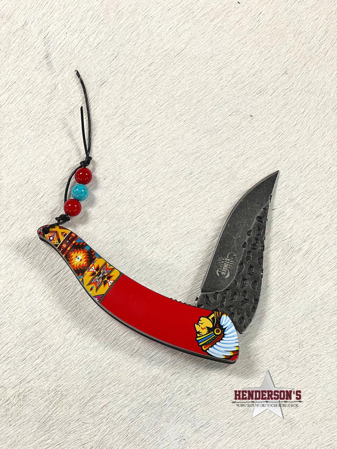 Aztec Pattern Knife - Henderson's Western Store