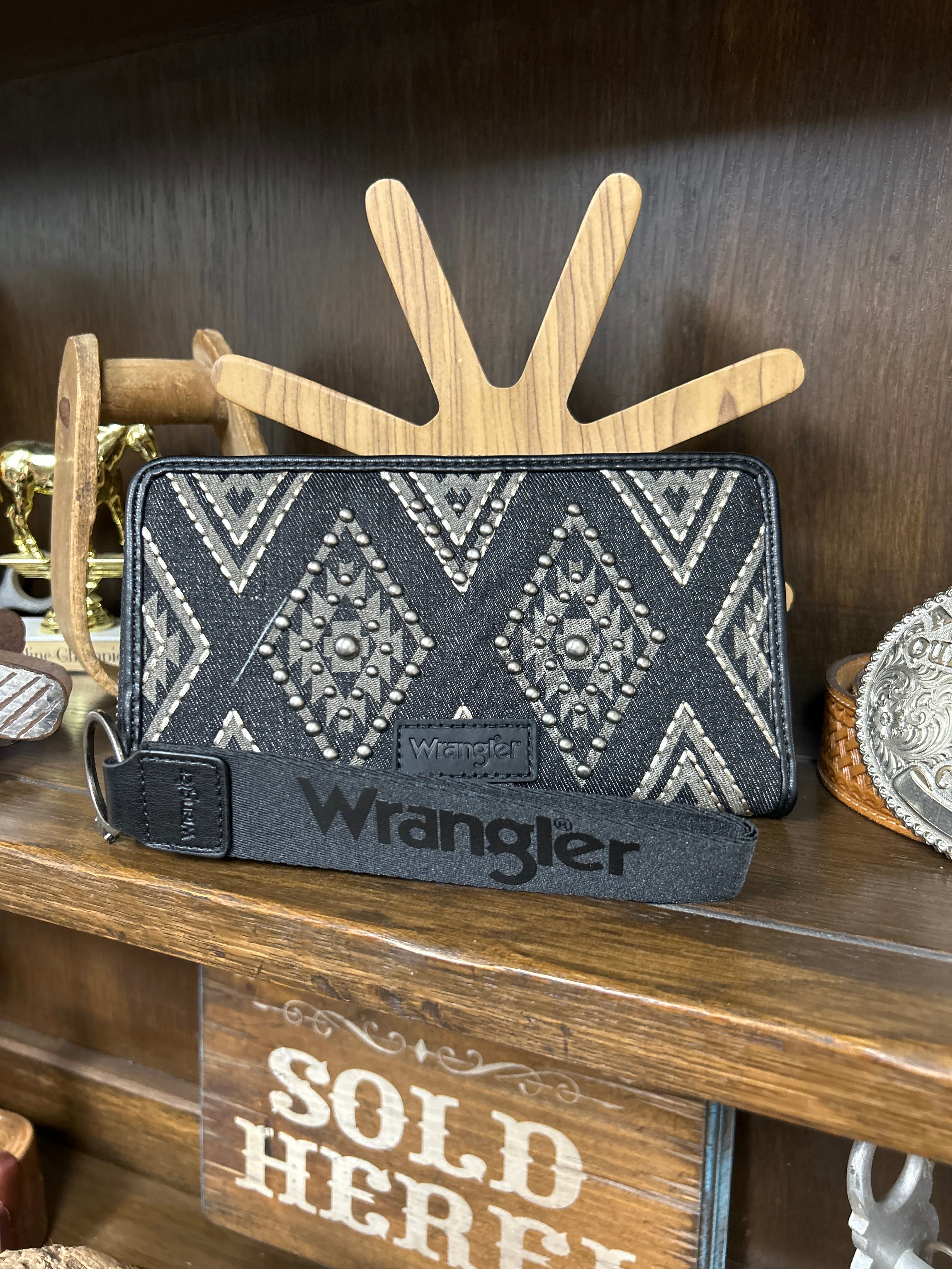 Wrangler Aztec Studded Wallet/Wristlet - Henderson's Western Store