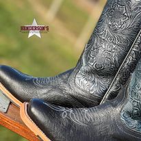 Ladies Western Rose Ostrich by Anderson Bean - Henderson's Western Store