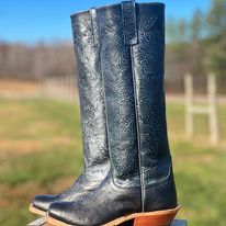 Ladies Western Rose Ostrich by Anderson Bean - Henderson's Western Store