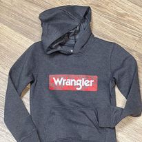 Boys Wrangler® Hoodie ~ Charcoal - Henderson's Western Store