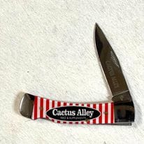 Whiskey Bent Knife ~ Trapper Locking ~ Feed Sack - Henderson's Western Store