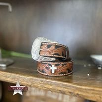 Youth Cross Inlay Belt - Henderson's Western Store