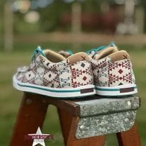 Hooey Lopers by Twisted X ~ Beige Aztec - Henderson's Western Store