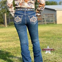 Aztec Embroidered Jean by Rock & Roll - Henderson's Western Store