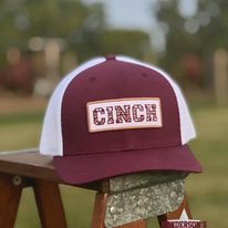 Cinch Ladies Trucker Hat ~ Burgundy - Henderson's Western Store
