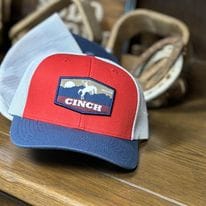 Cinch Ball Cap ~ Red - Henderson's Western Store