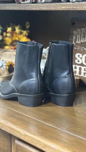 Men's Black zipper Ankle Boot by Laredo - Henderson's Western Store