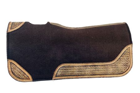 Contoured Felt Saddle ~ Basket Stamp - Henderson's Western Store