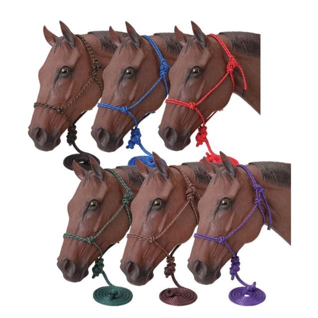 Tough1 Poly Rope Halter W/Lead - Henderson's Western Store