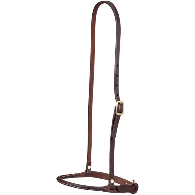 Rolled Harness Leather Caveson - Henderson's Western Store