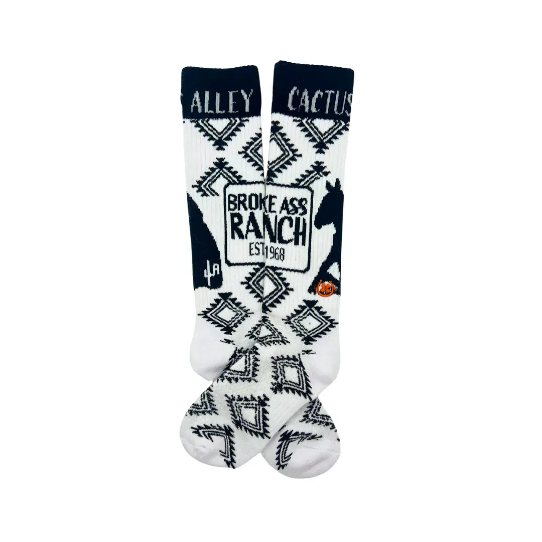 Lucky Chuck Socks ~ Cactus Alley- Broke Ass Ranch - Henderson's Western Store