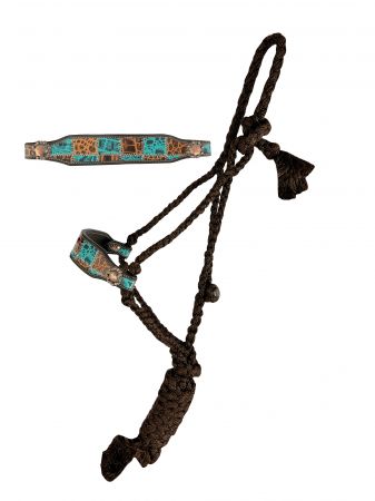 Mule Tape Halter ~ Gator Patchwork - Henderson's Western Store