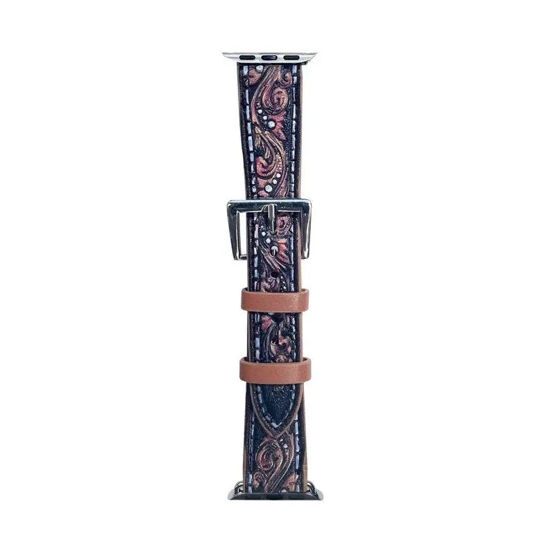 Western Leather Watch Band ~ Tooled - Henderson's Western Store