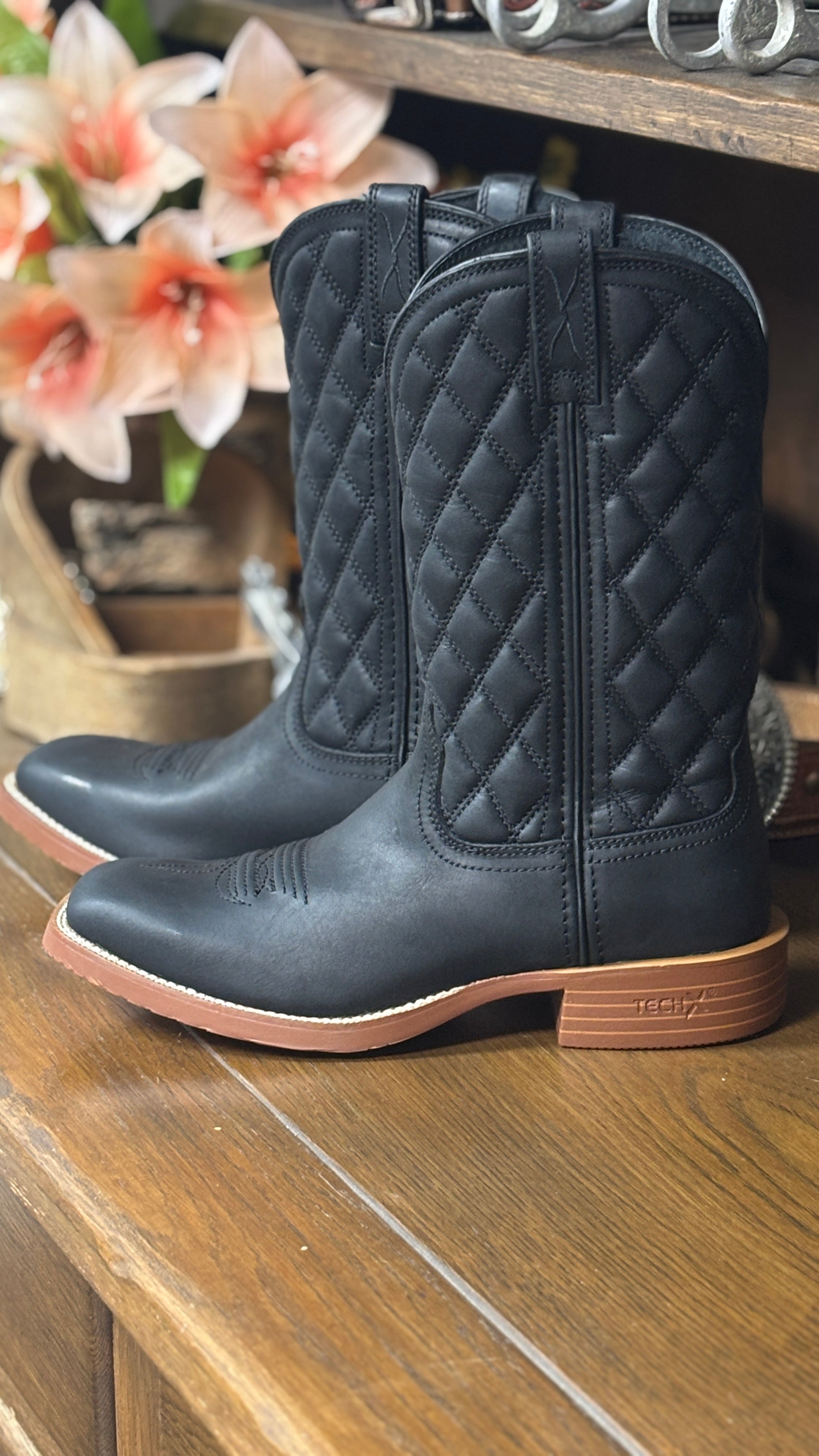 Ladies TechX Boot by Twisted X ~ Black - Henderson's Western Store