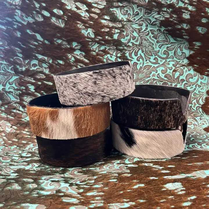 Cowhide Coaster Holder - Henderson's Western Store